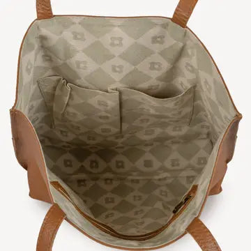Pebbled Leather Everyday Tote - Camel