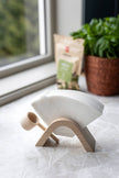 Wooden Coffee Filter Holder and Spoon