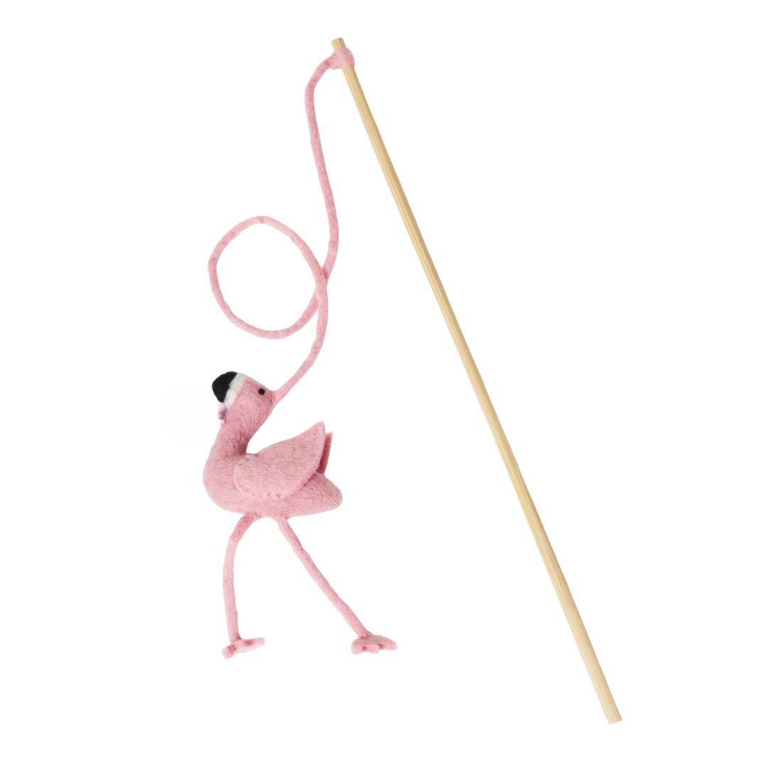 Teaser Cat Toy, Exotic Birds: Flamingo