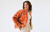 Diamond Quilted Cotton Jacket: Burnt Orange