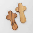 Duea Olive Wood Pocket Prayer Cross