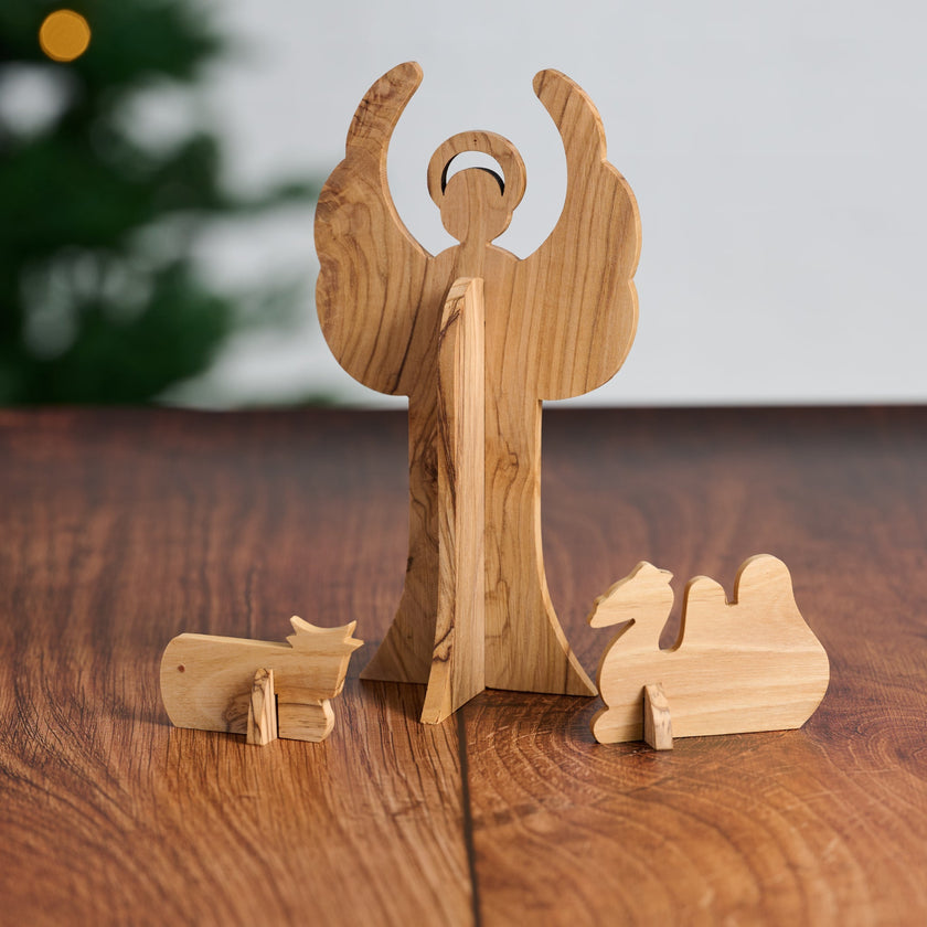 Collapsible Olive Wood Nativity