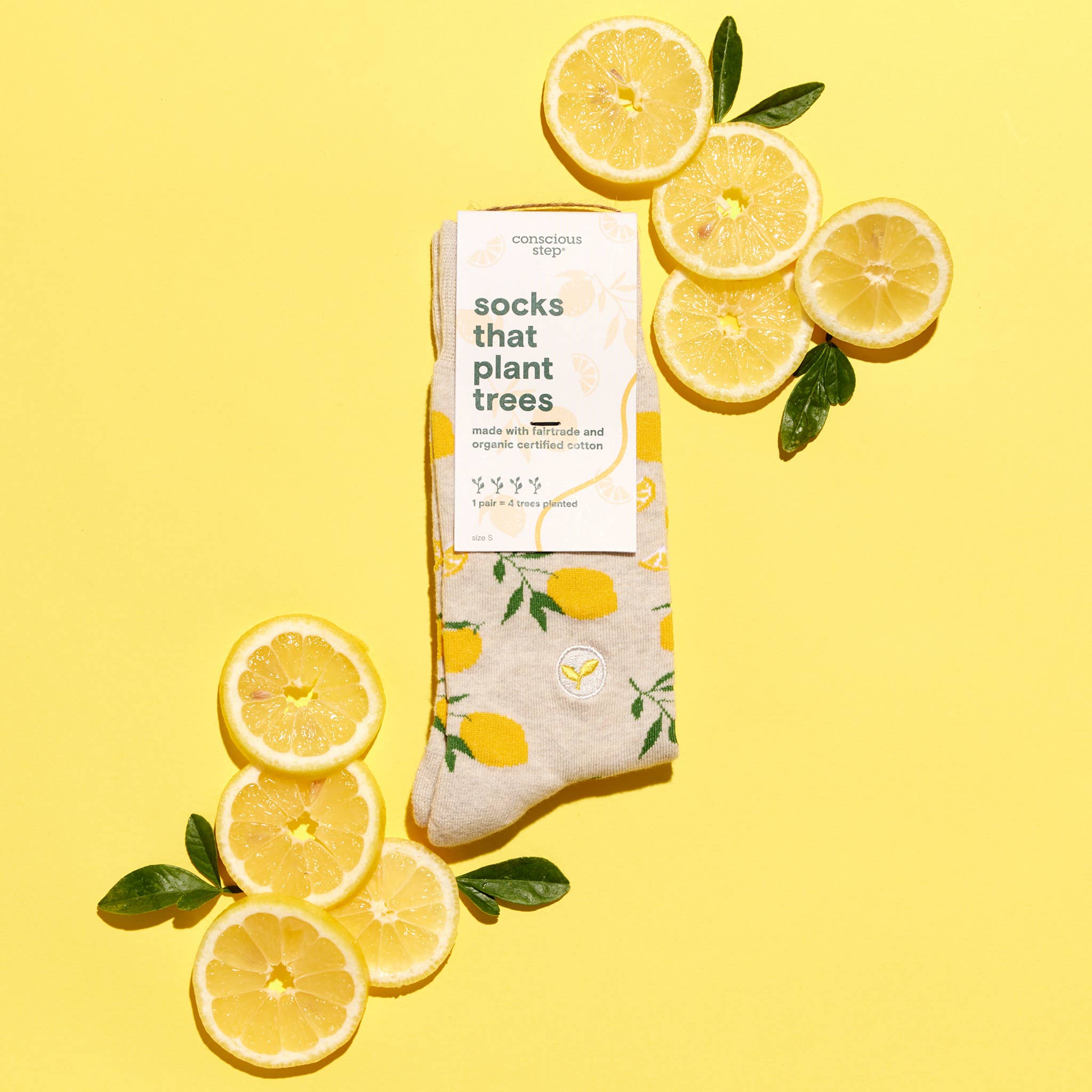 Socks that Plant Trees: Beige Lemons