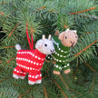 Baby Goats in Pajamas Ornament -Assort.