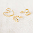 Playful Squiggle Brass Band Ring