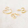 Playful Squiggle Brass Band Ring