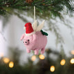 Piggy Tidings Christmas Ornament