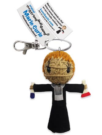Marie Curie String Doll Keychain