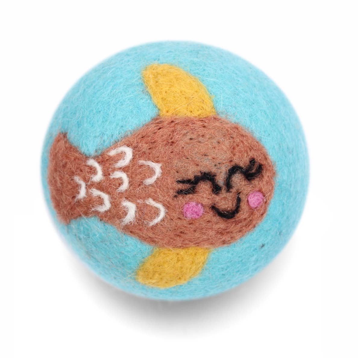 Sea Creatures: Eco Wool Dryer Balls: Happy Fish