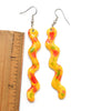 Ceramic Squiggle Dangle Earrings