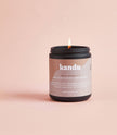 Amber Sandalwood 8oz Hand-Poured Soy Wax Candle