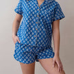 Short Sleeve/ Shorts Pajama Set- Pai Royal