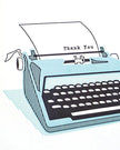 Typewriter Thank You