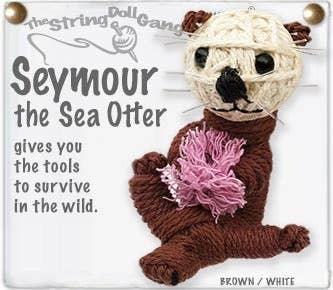 Seymour the Sea Otter String Doll Keychain