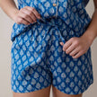 Short Sleeve/ Shorts Pajama Set- Pai Royal