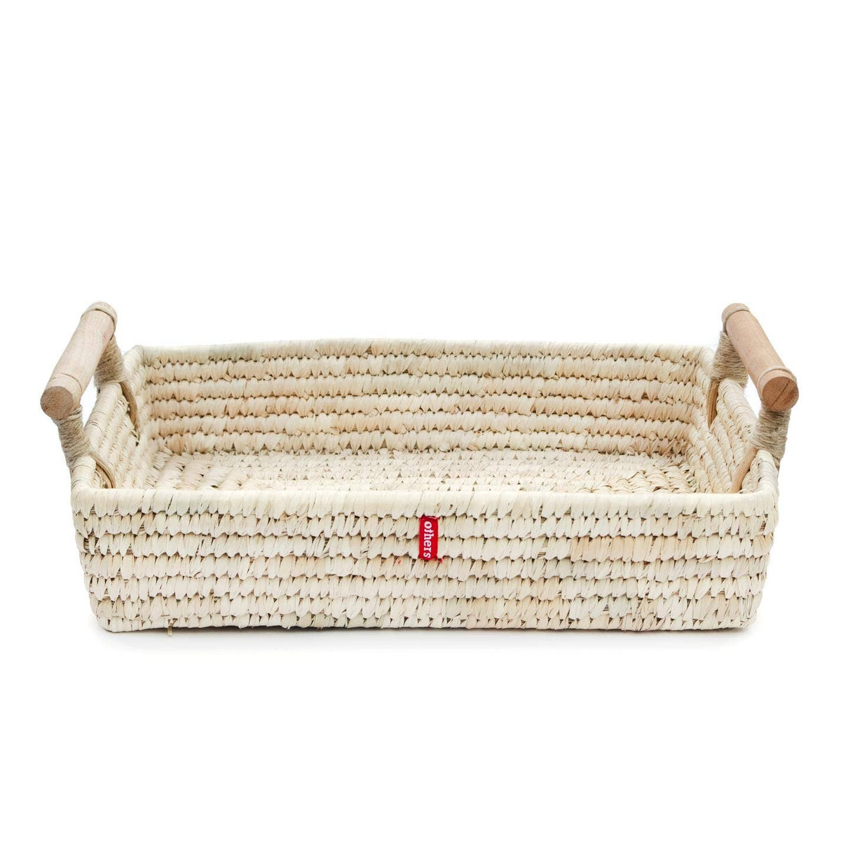 Basket with Wood Handles