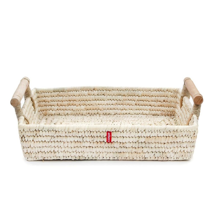Basket with Wood Handles