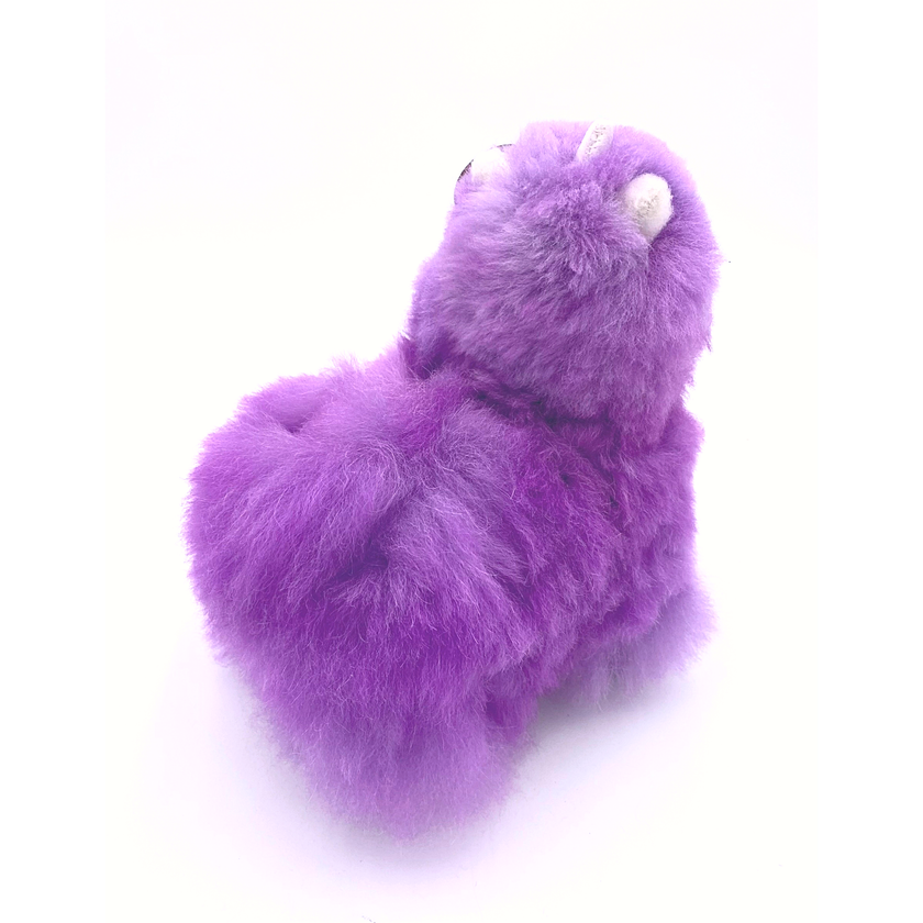 Llamacorn Alpaca Fur Toy: Lavender