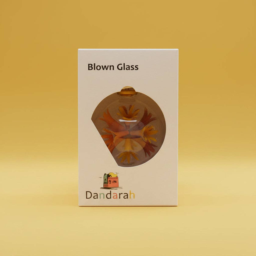 Blown Glass Ornament - Van Gogh Sunflowers