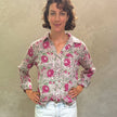 Pali Top- Capri Pink in Lightweight Cotton