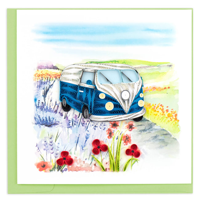 Road Trip Quilled Greeting Card