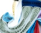 Abstract Elephant Quilled Greeting Card