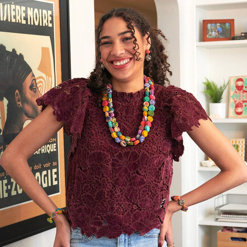 Kantha Betty Drop Earrings