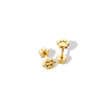 Paw Prints Tiny Stud Earrings