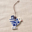 Hand Painted Ceramic Bird Ornament