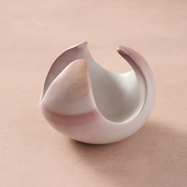 Maua Lotus Soapstone Tealight Holder