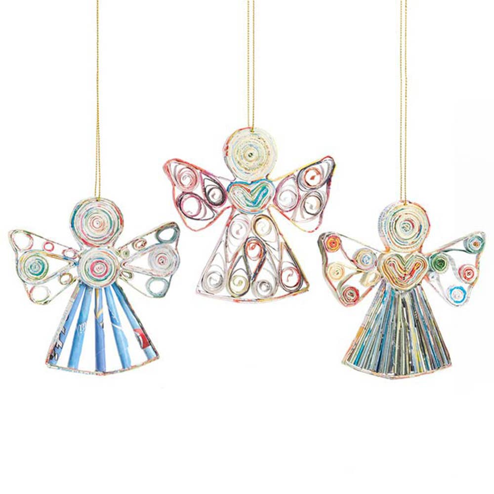 Quilled Angels Christmas Ornaments