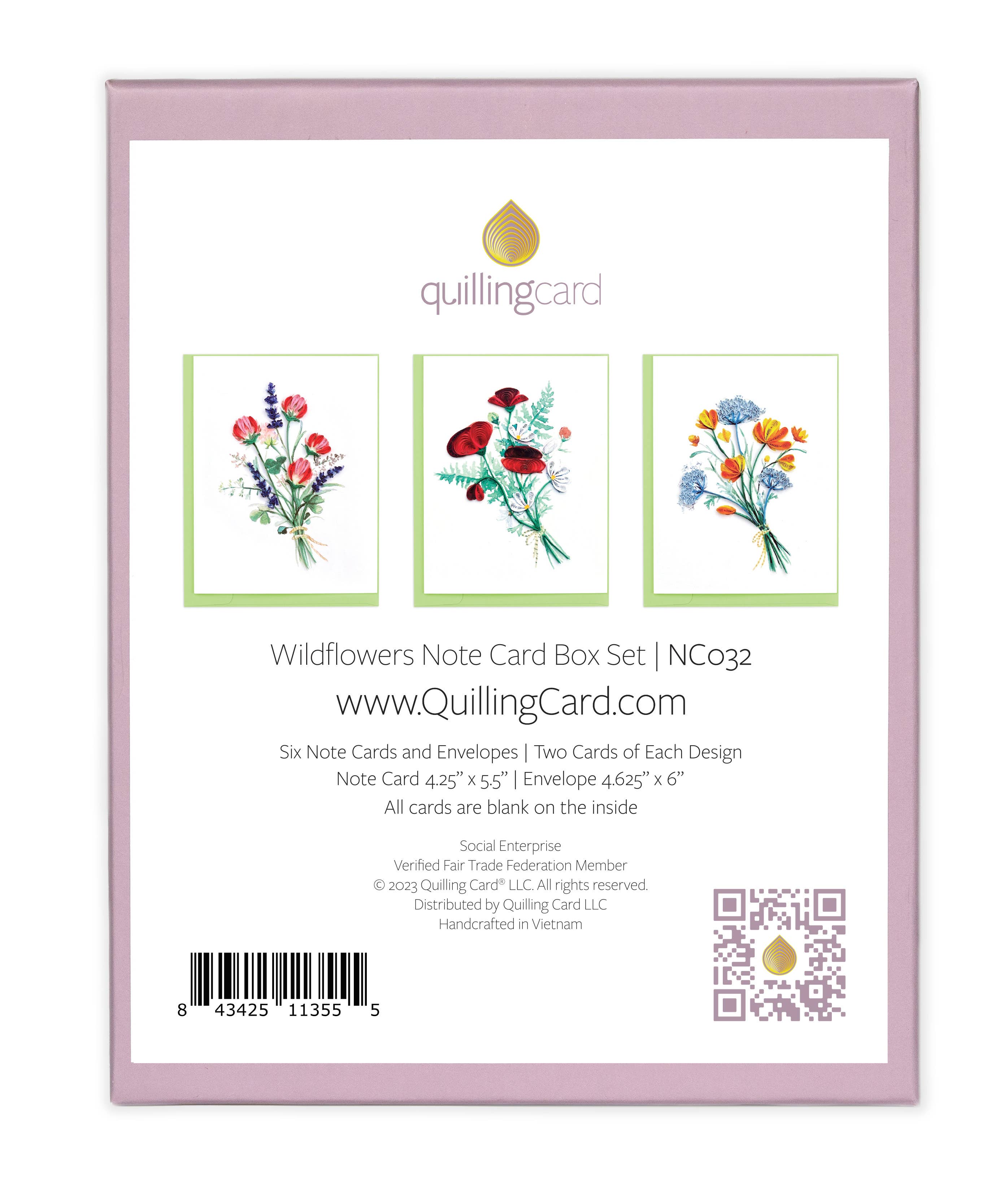 Quilled Wildflower Note Card Box Set