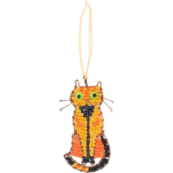 Ornament: Cat Tabby - Orange