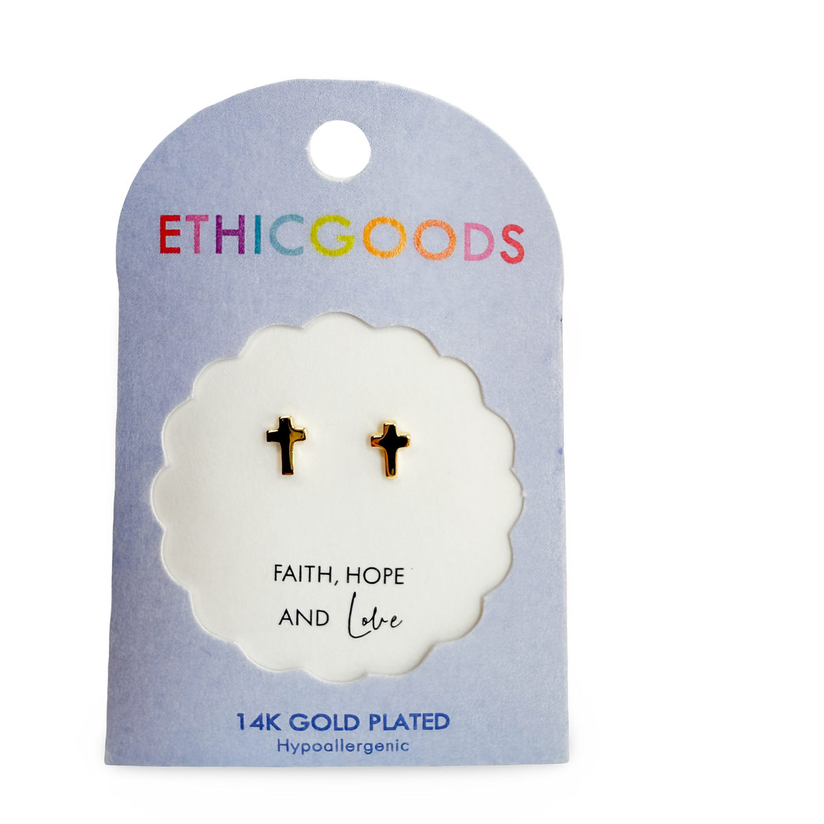 Cross Tiny Stud Earrings
