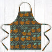Apron Reversible: Coffee Cups - Brown-Organic