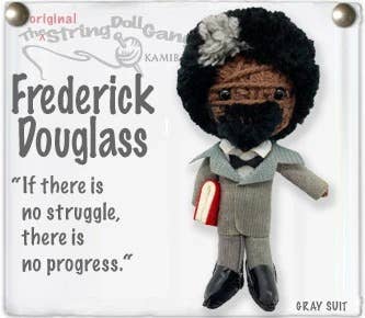 Frederick Douglass String Doll Keychain