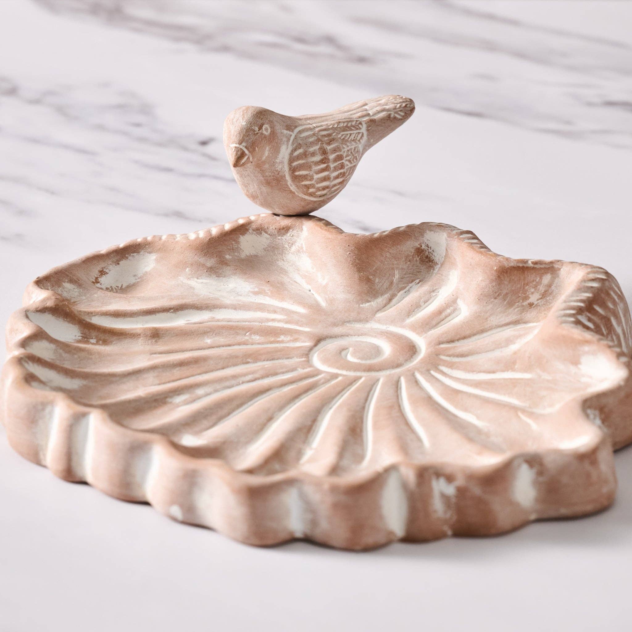 Palaka Lotus Clay Bird Feeder