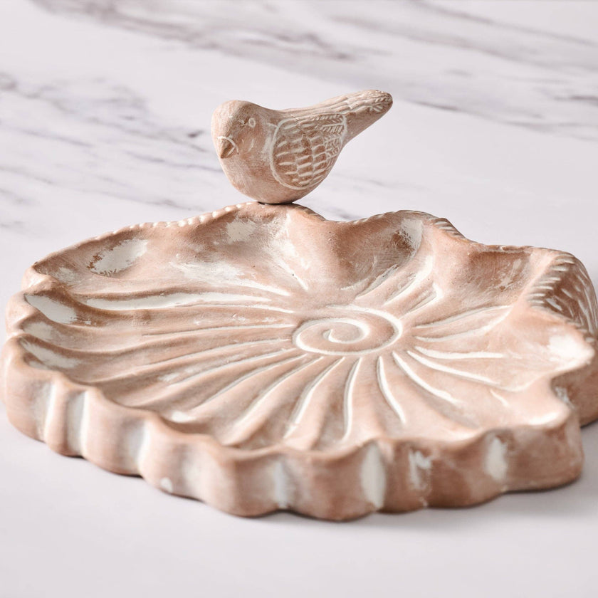 Palaka Lotus Clay Bird Feeder