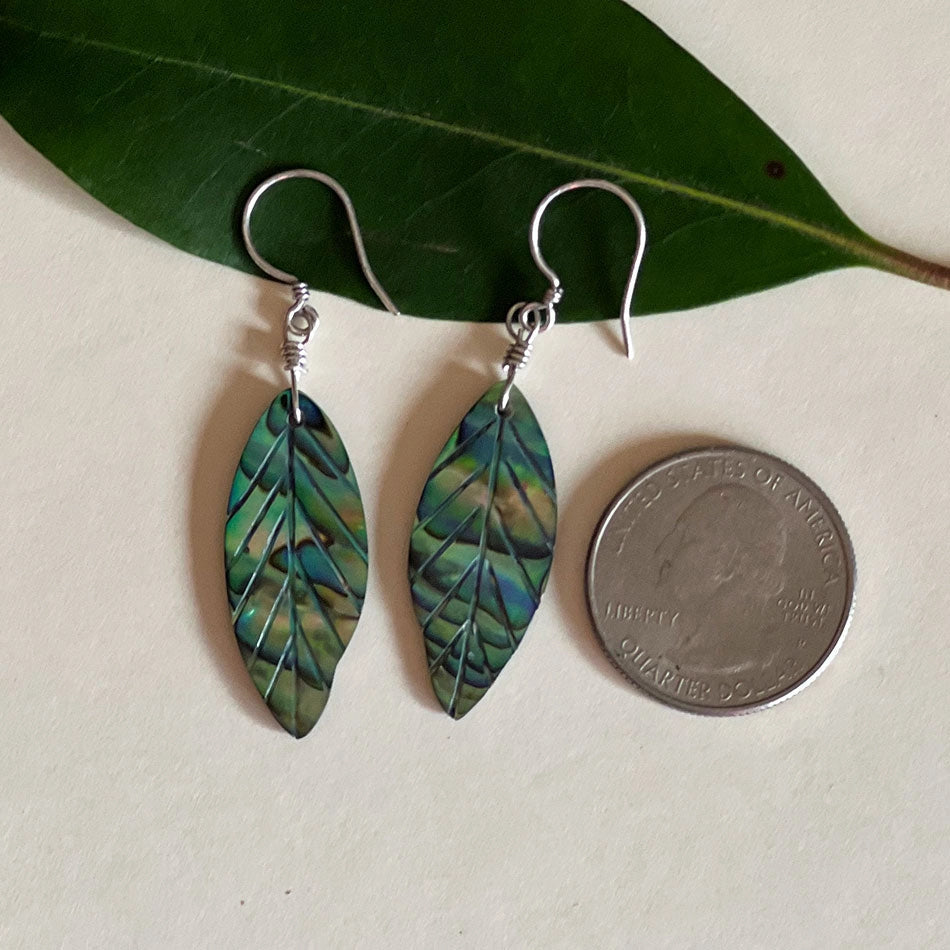 Abalone New Leaf Earrings