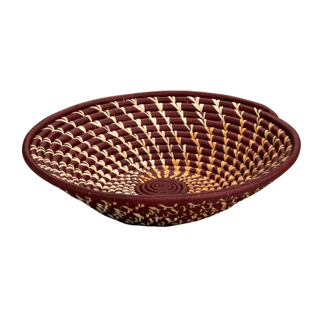 Burgundy Twist Basket
