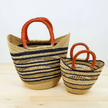U-Shopper Tote Basket Bag, Multi-Color: Multicolor