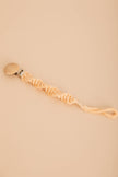 Macrame Paci Clip: Pink