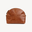 Pebbled Leather Halfmoon Crossbody - Vintage