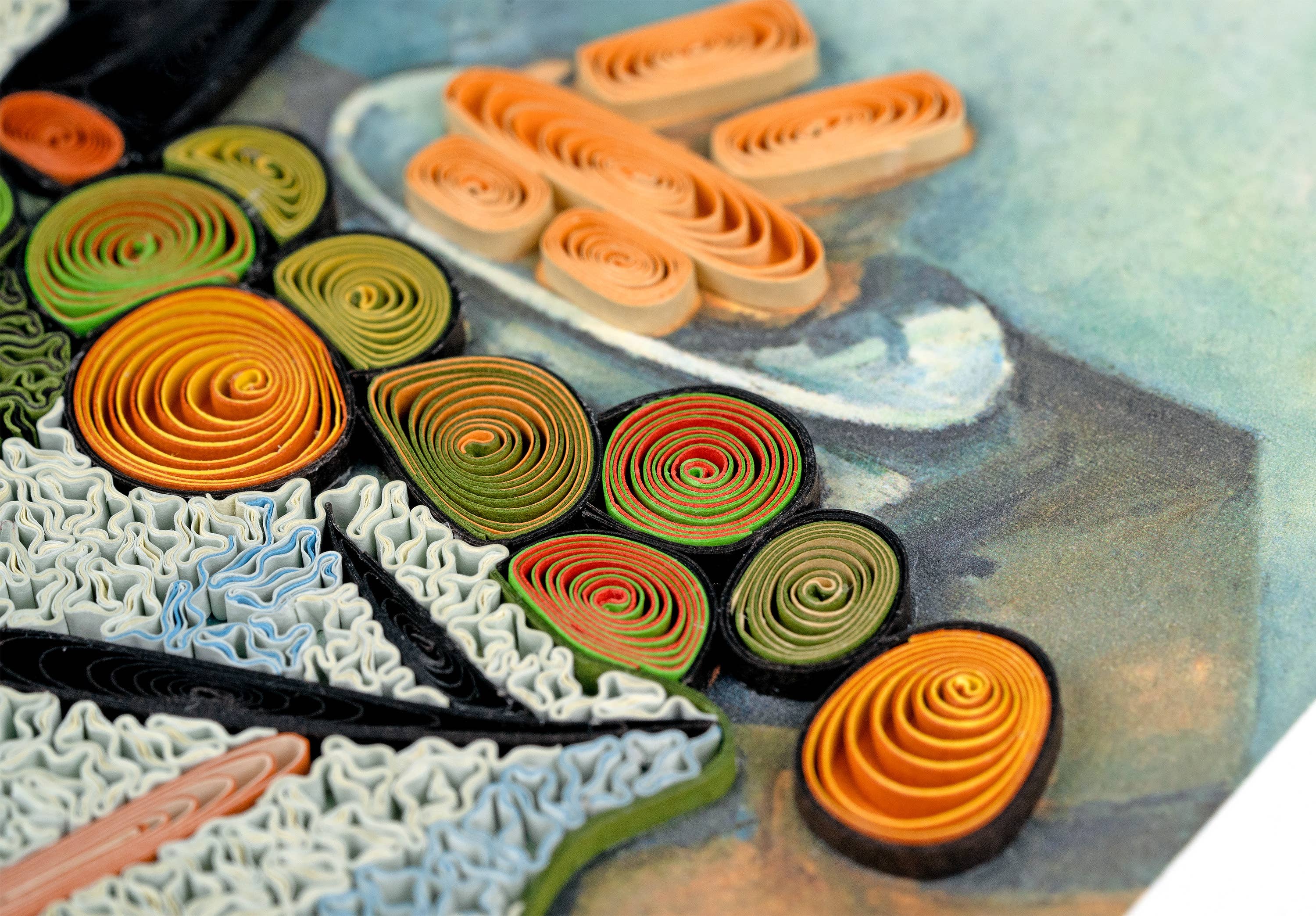 Artist Series - Quilled Basket of Apples, Cezanne Greeting Card