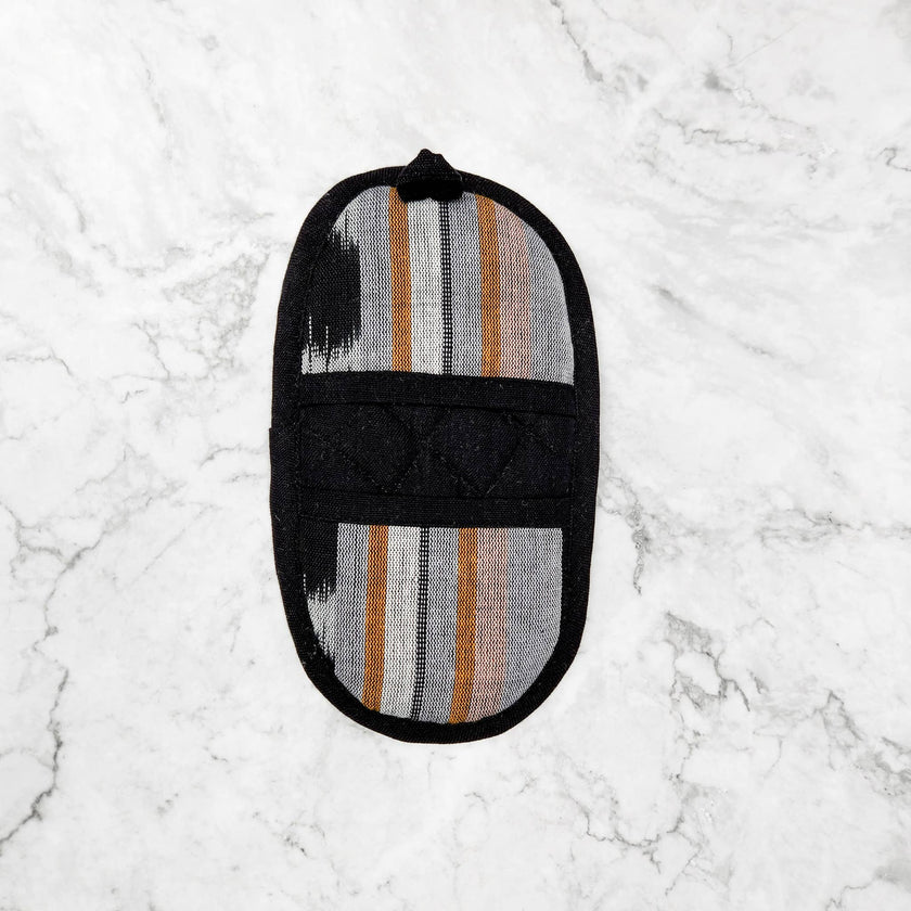 Double-Ended Oval Pot Holder: Slate