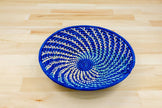 Sky Blue Raffia Fruit Basket