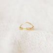 Delicate Thin Brass Wire Wrap Band Ring