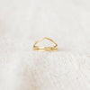 Delicate Thin Brass Wire Wrap Band Ring