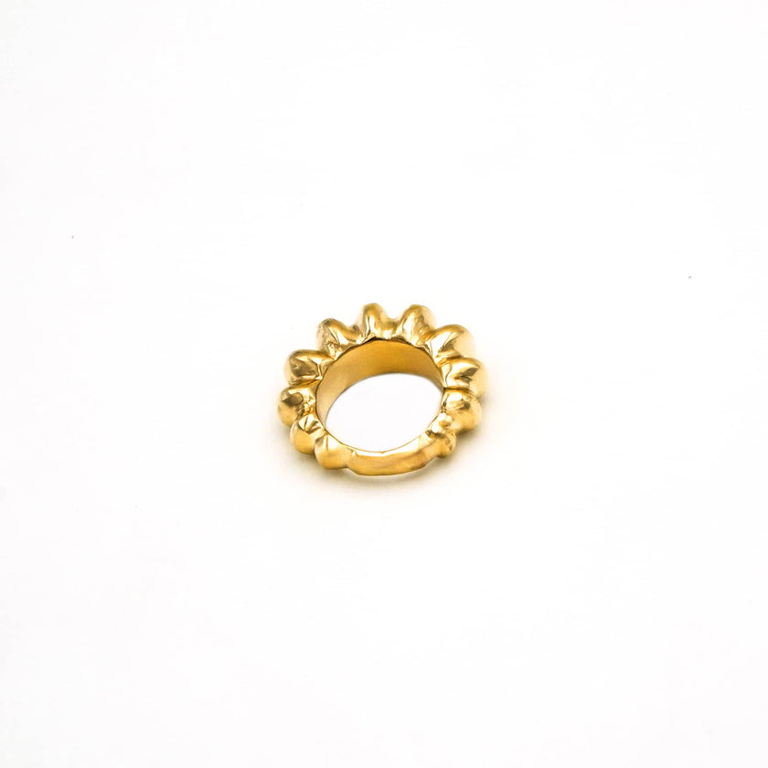 Rica Cobbled Band Ring: 7