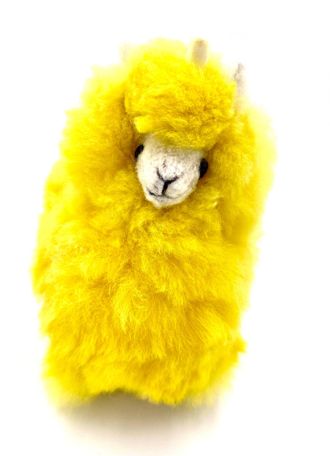 Llamacorn Alpaca Fur Toy: Yellow